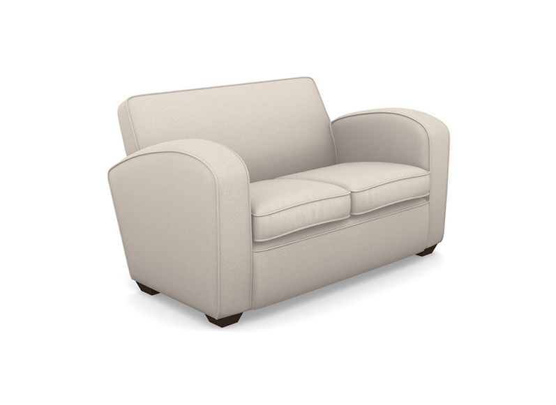 1 Montmartre 2 Seater Sofa in Two Tone Plain Biscuit